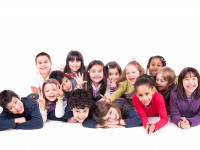 Group of children smiling