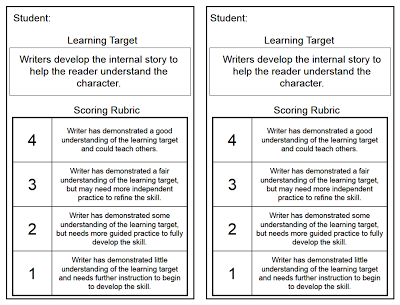 1 writing example chart task Designing Teacher.org  Assessments  Student